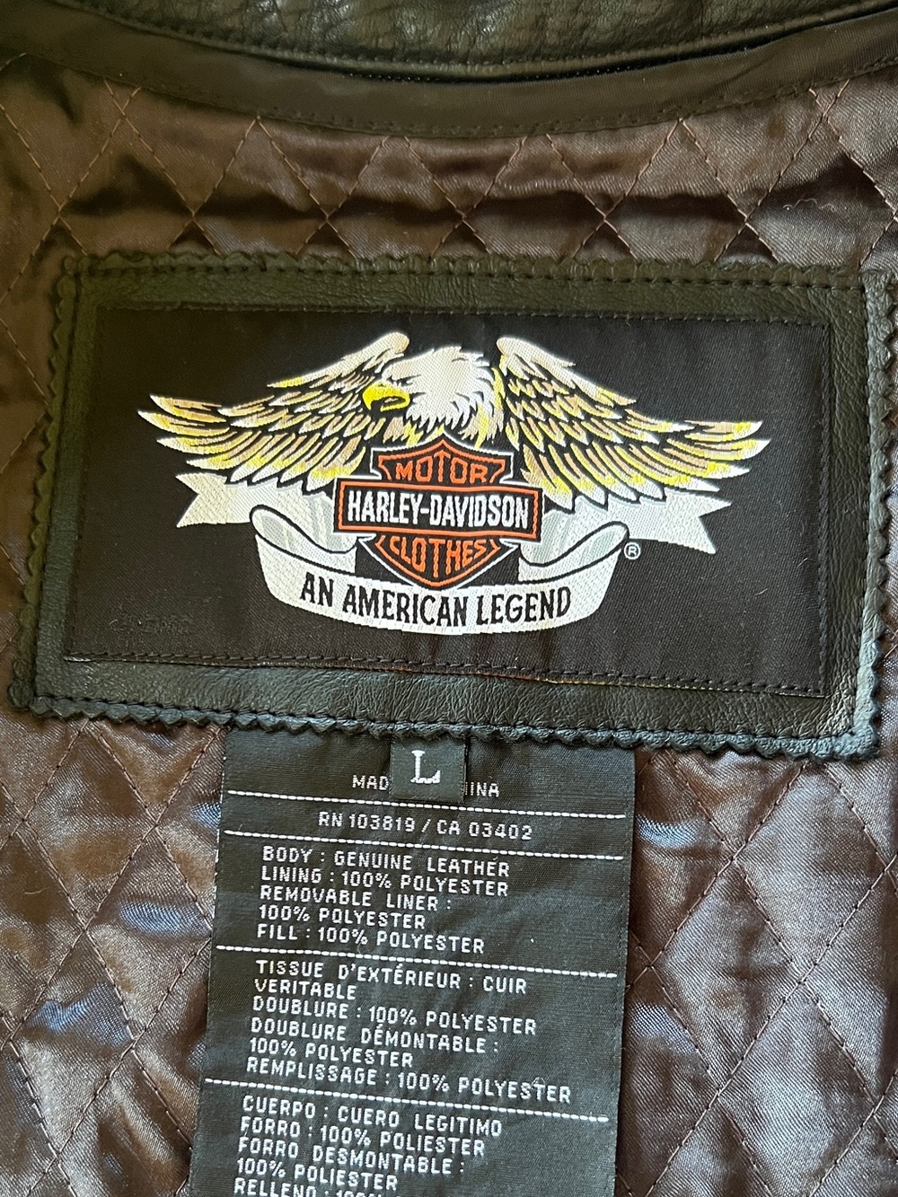 Harley-Davidson Women's Leather Motorcycle Jacket Size L 97146-07VW - Picture 12 of 14